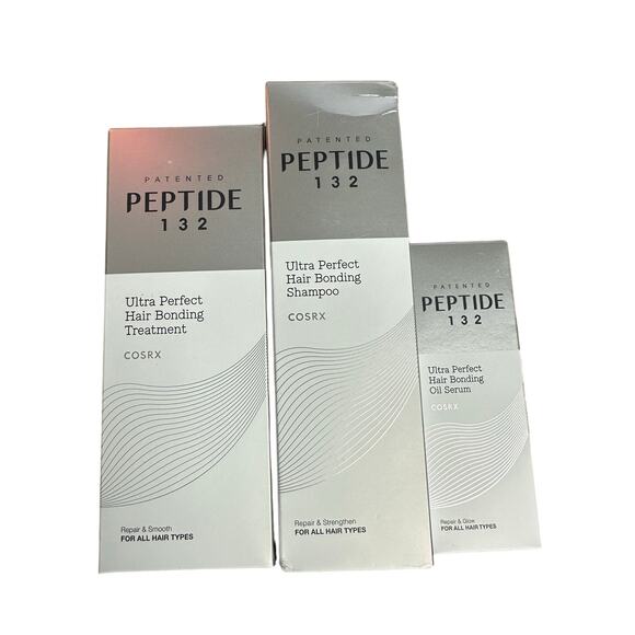 COSRX PEPTIDE 132 Hair Care Set - Bonding Shampoo, Treatment & Oil Serum - Picture 1 of 2
